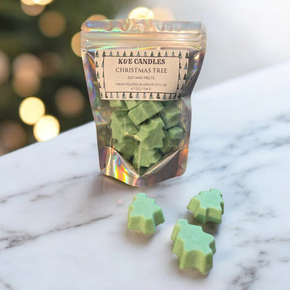 Christmas Tree Soy Wax Melts, 4.7oz, Christmas Gifts, Paraffin-Free, Phthalate-Free
