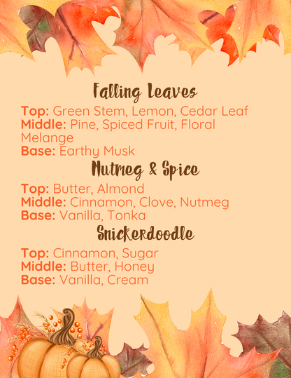 Falling Leaves Soy Wax Melts (5oz/142g)