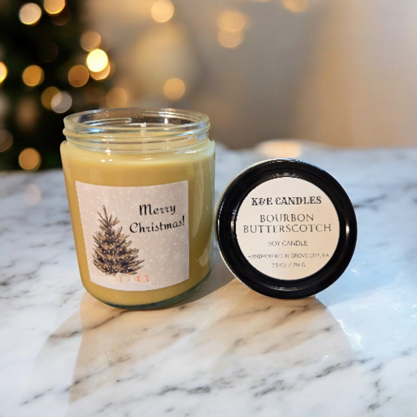 Christmas Soy Candles, 7.5oz (214g)