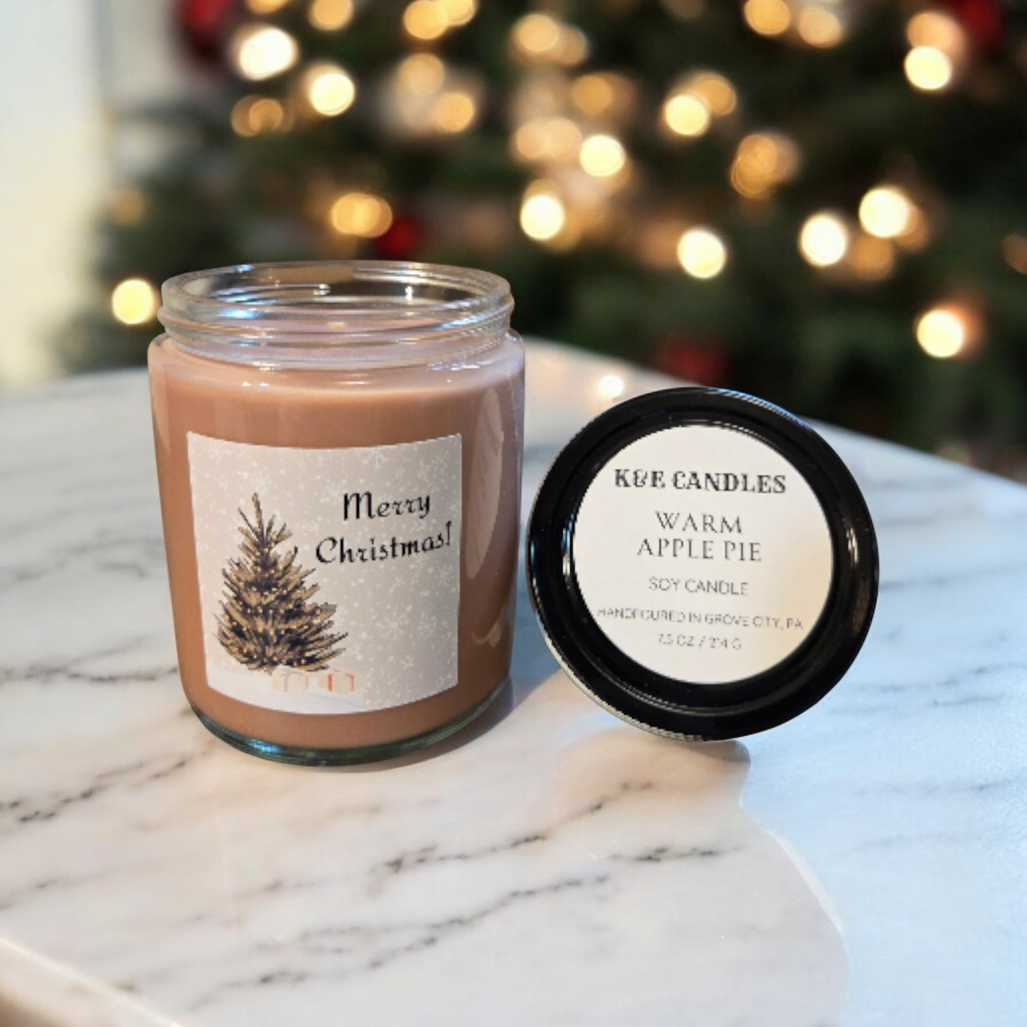 Christmas Soy Candles, 7.5oz (214g)