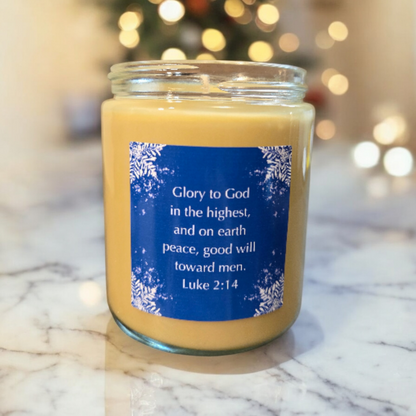 Peace & Good Will Christmas Soy Candles, 7.5oz (214g)