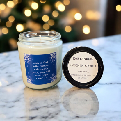 Peace & Good Will Christmas Soy Candles, 7.5oz (214g)