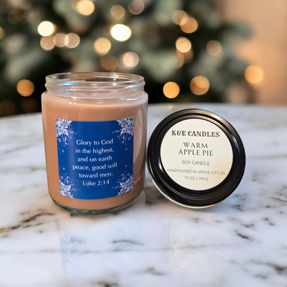 Peace & Good Will Christmas Soy Candles, 7.5oz (214g)