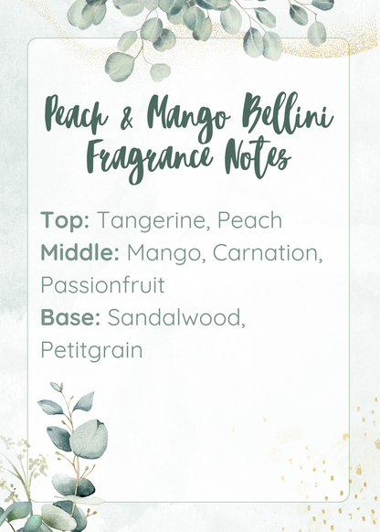 Peach & Mango Bellini Soy Wax Melt (2.75oz/78g)