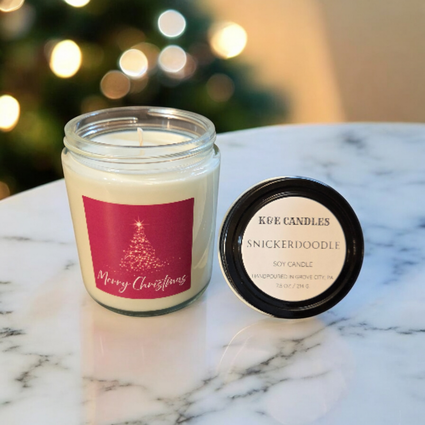 Christmas Soy Candles, 7.5oz (214g)