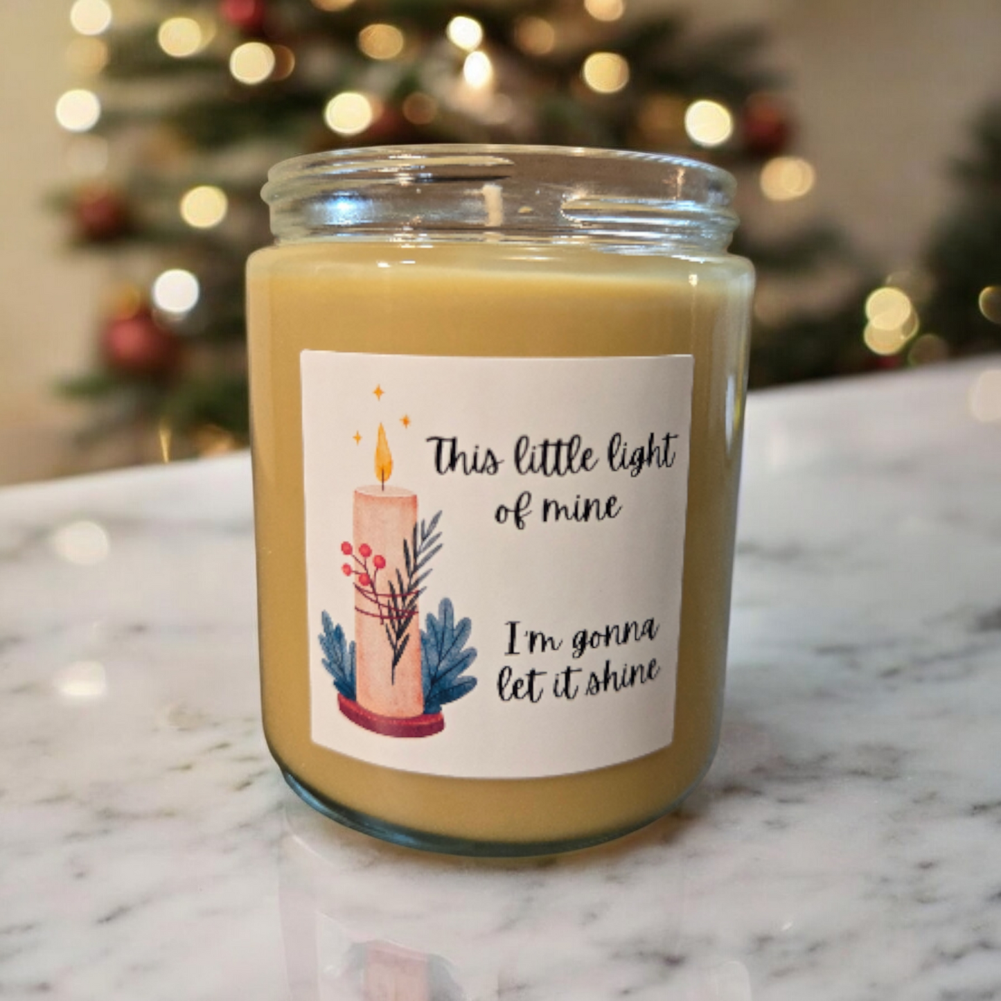 This Little Light of Mine Christmas Soy Candles, 7.5oz (214g)