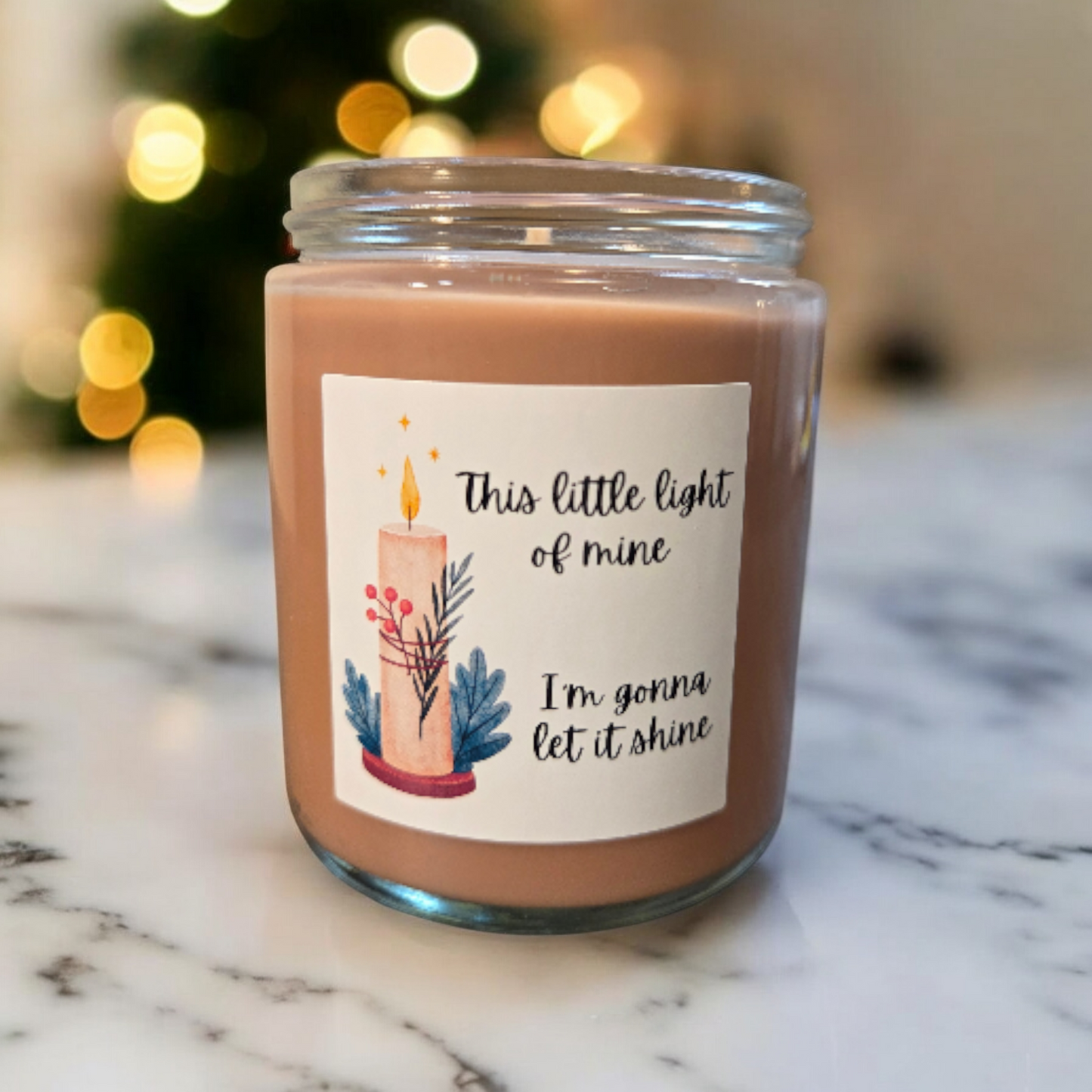This Little Light of Mine Christmas Soy Candles, 7.5oz (214g)